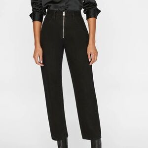 NWT FRAME Women's Exposed Zip High 'N' Tight Straight Leg